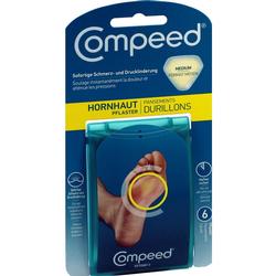 Verpackung von Compeed-Pflastern gegen Hornhaut für sofortige Schmerzlinderung.